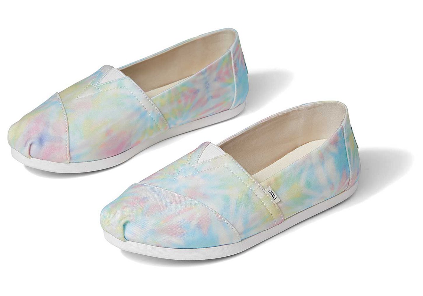 Toms Espadryle Damskie Białe - Alpargata Tie Dye - 26HTJXKUS